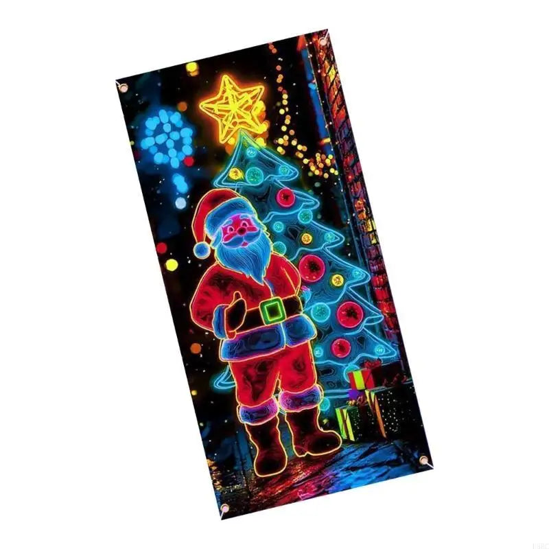 Fluorescent Holiday Door Hanging Efficient Decoration Safe Materials