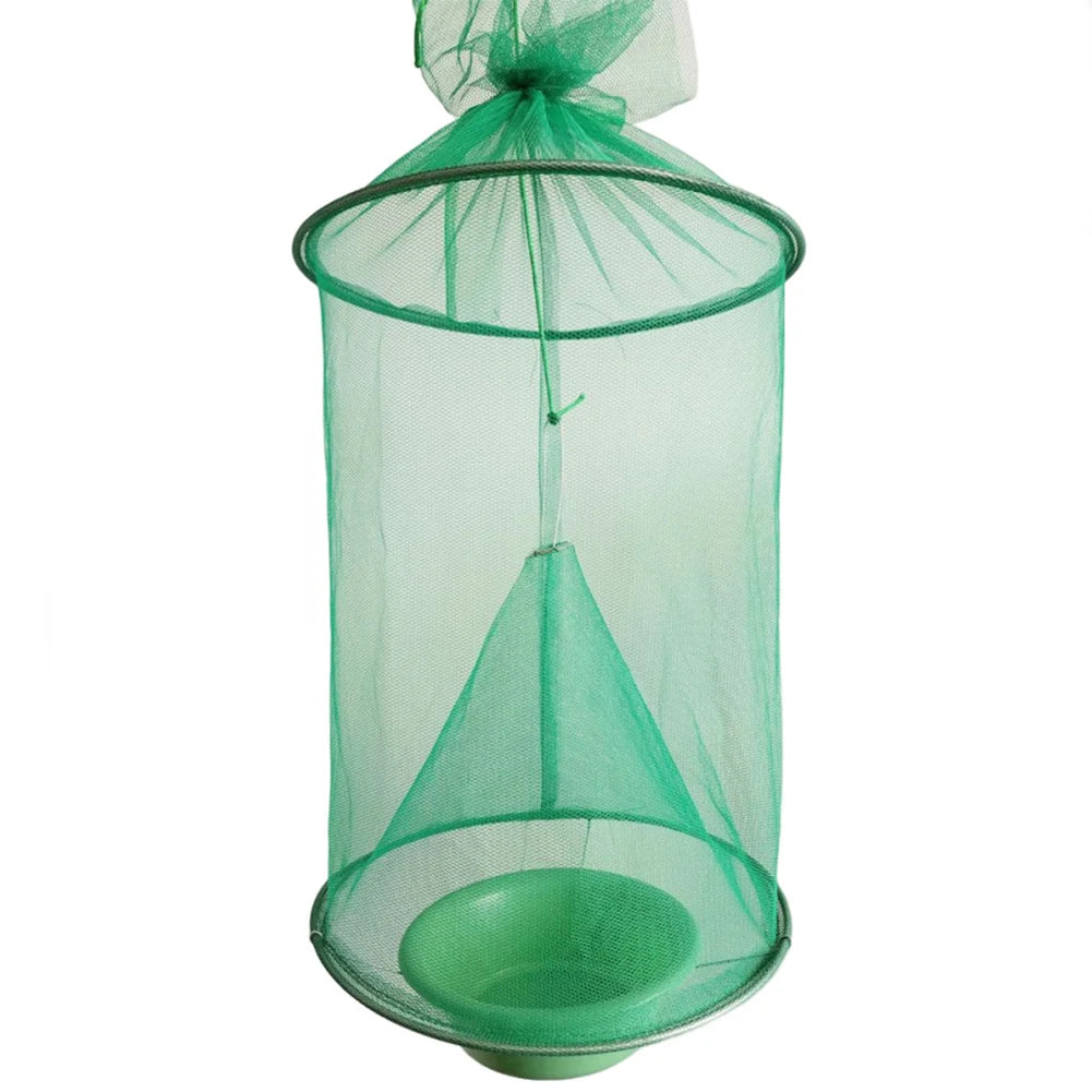 Hanging Flies Net Traps Reusable Folding Flies Flytrap Cages Practical Traps Control Tool for Courtyard Garden Zpaxo as show