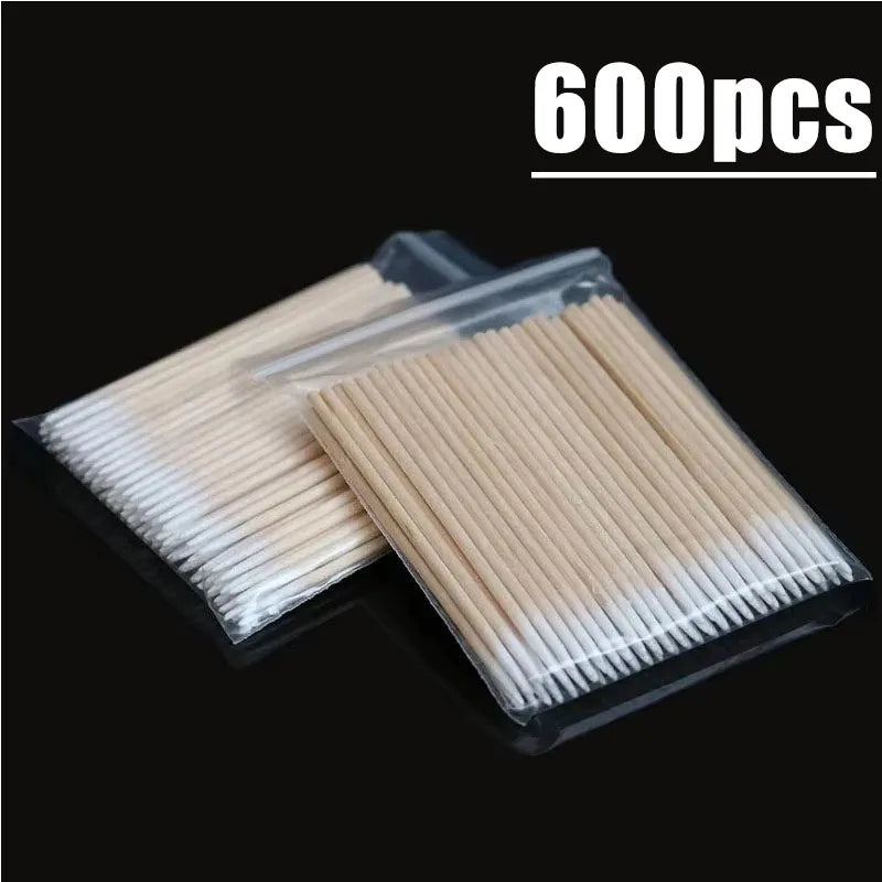 Wooden Cotton Nail Swabs – Polish Corrector & Manicure Tool