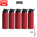 Large Capacity Stainless Steel Sports Water Bottle Outdoors Camping