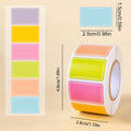Waterproof Colored Labels Stickers Color-Coding Removable Labels Solid Colors Tags for Inventory Address File Classification Zpaxo 500 Pcs