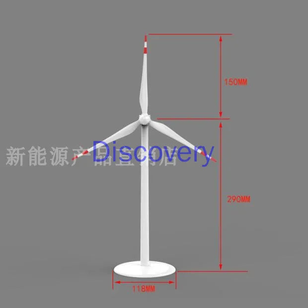Electric Fan Model Wind Turbine Gift Model Desk Home Decoration Ornament Crafts Zpaxo