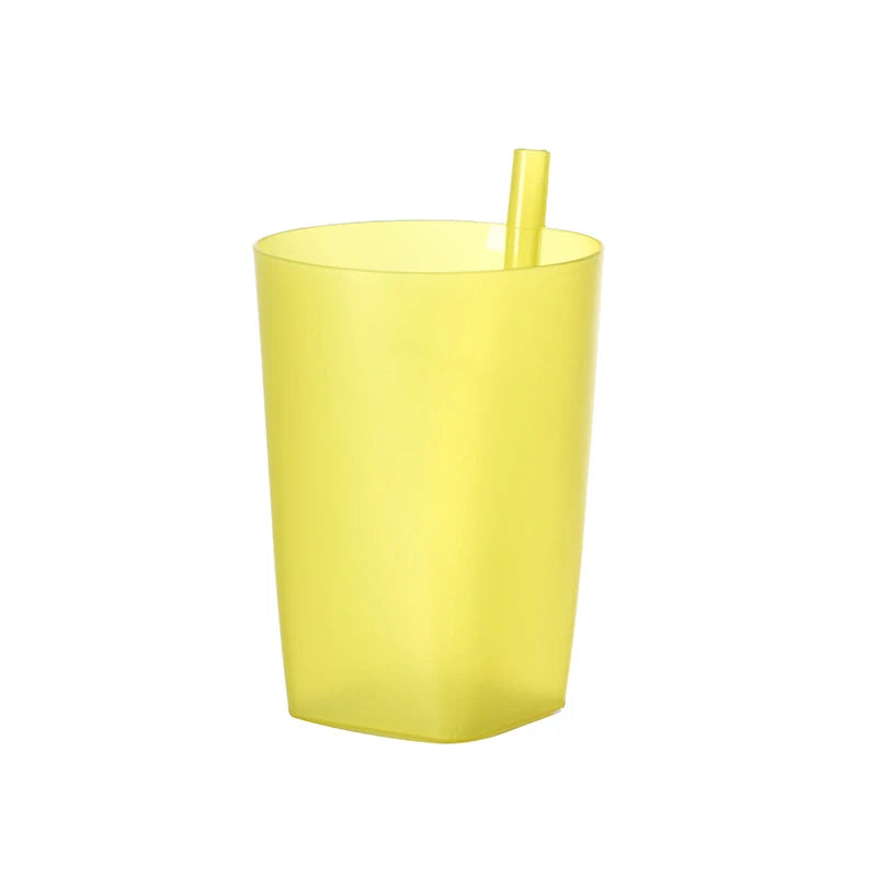 Children Infant Baby Sip Cup Built Straw Mug Drink Kids Water Bottle Zpaxo Yellow