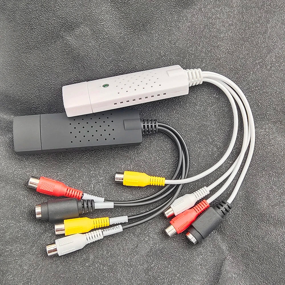 USB Video Capture Device USB 2.0 to RCA Cable Adapter for Video TV DVD VHS DVR Capture Adapter Support for Win10 Zpaxo