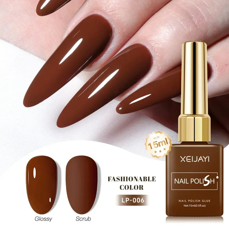 Colored Nail Varnish Gel 60 Colors Gloss Matte Ice-clear Nails Polish