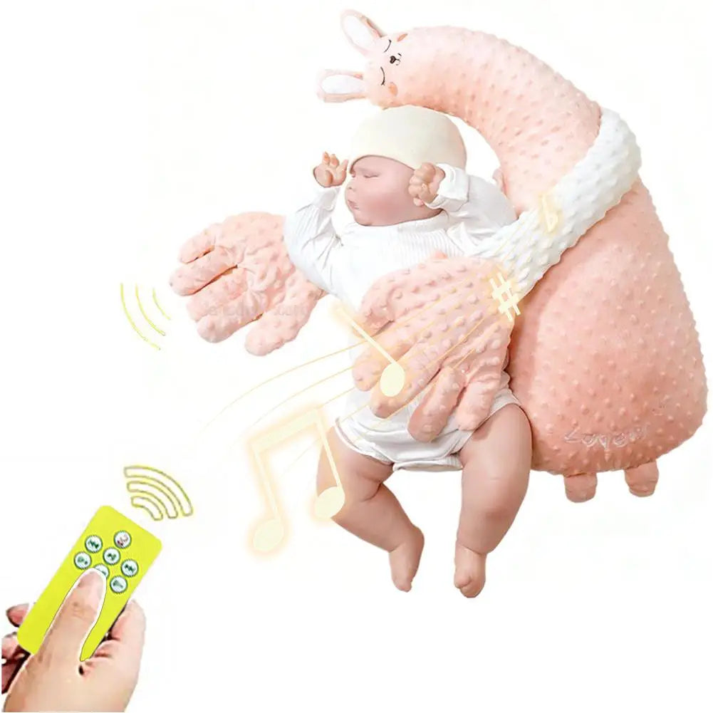 Baby Sleeping Pillow for Newborn Patting Doll with Soothing Palm Remote Control Electric Baby Hand Pillow Soothing Palm Patting Zpaxo C