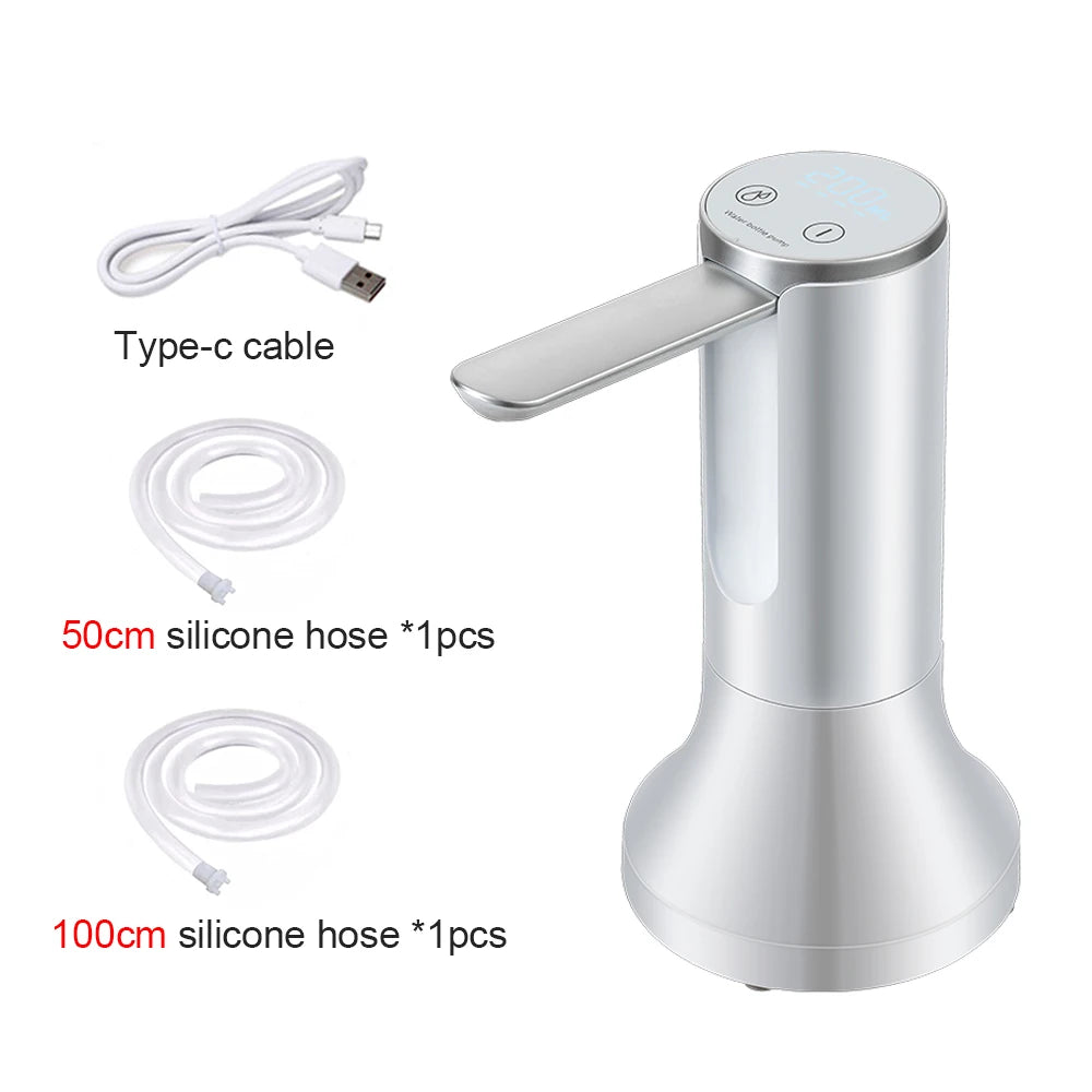 Electric Water Gallon Bottle Pump Foldable Automatic Dispenser 19