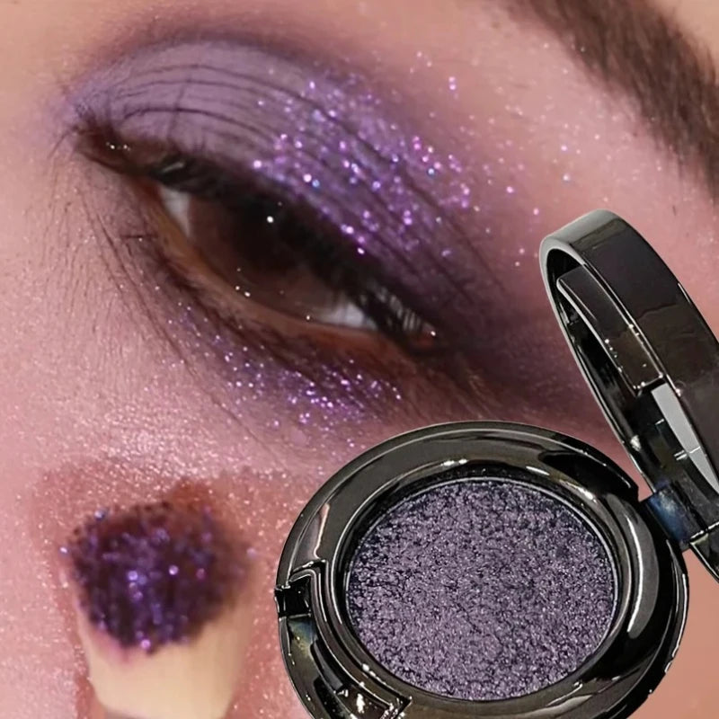Metallic Glitter Eyeshadow Cream Chameleon Butterfly Green Shimmer