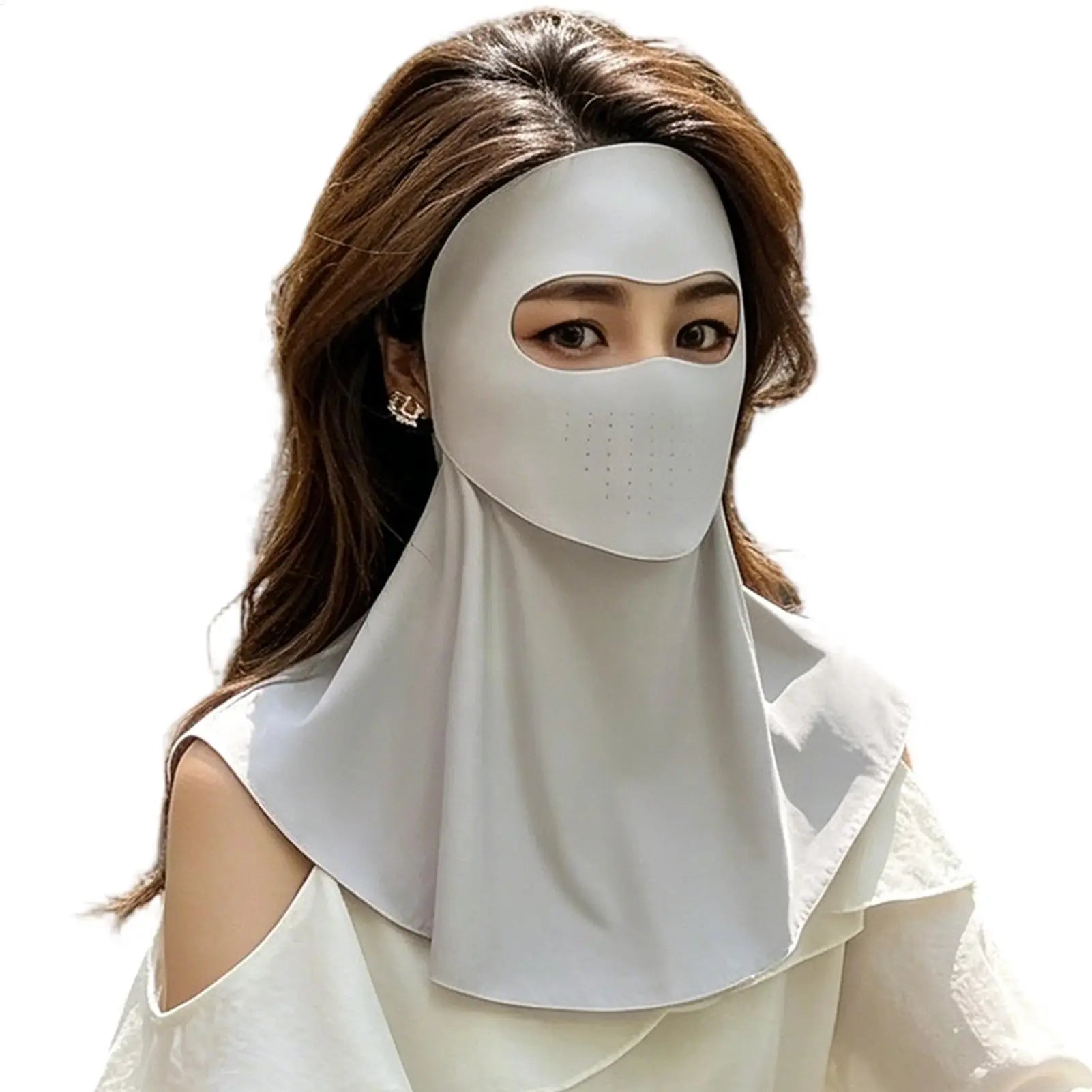 UV Protection Full Face & Neck Mask – Breathable Sun Cover UV Sun Face Mask Zpaxo