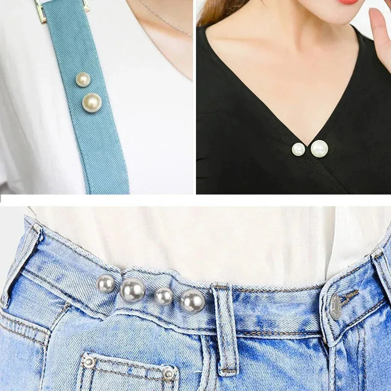 Pearl Non-Slip Safety Pin Brooch Set – Scarf & Dress Fastener