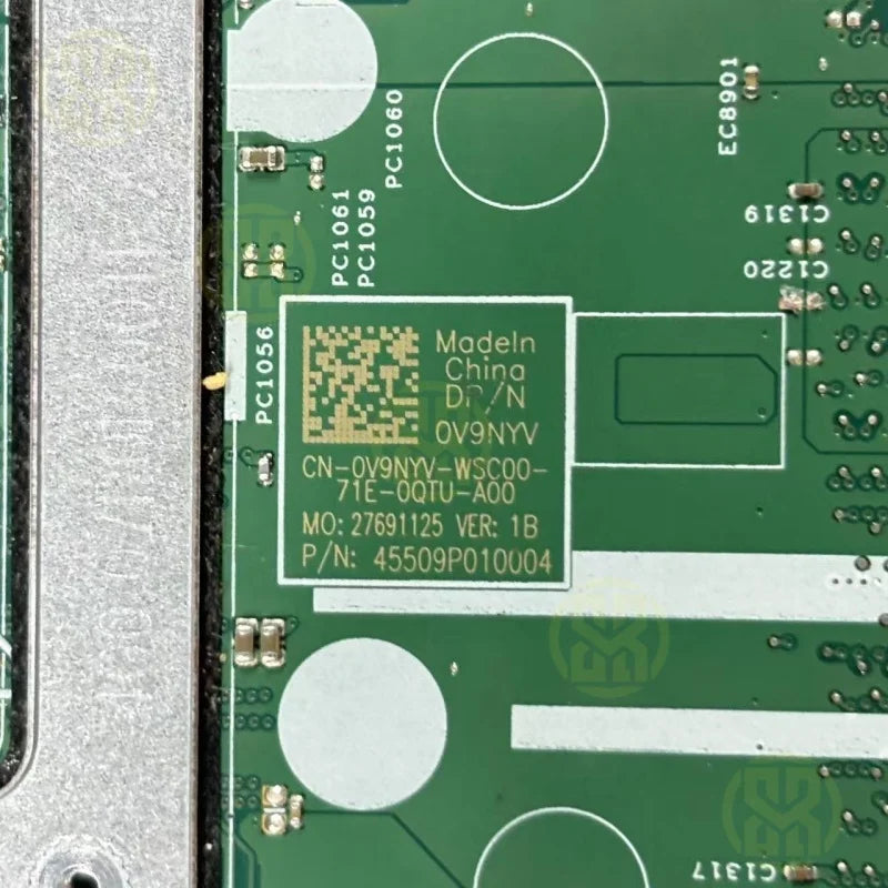 Dell Vostro 3568 Laptop Motherboard 15341-1 DDR4 3855U CN-0V9NYV V9NYV