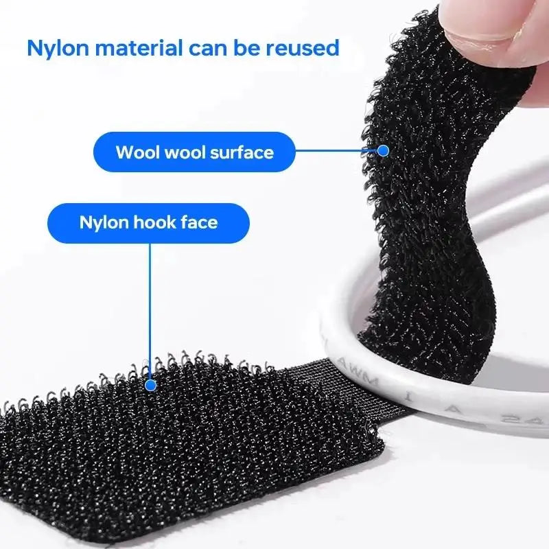 5 10 Reusable Cable Ties Fastening Wire Organizer Cord Rope Holder Zpaxo