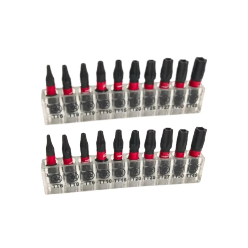 T6–T40 Torx Screwdriver Bit Set | Magnetic Impact Star Bits Screwdriver Bit Set Zpaxo 20PCS