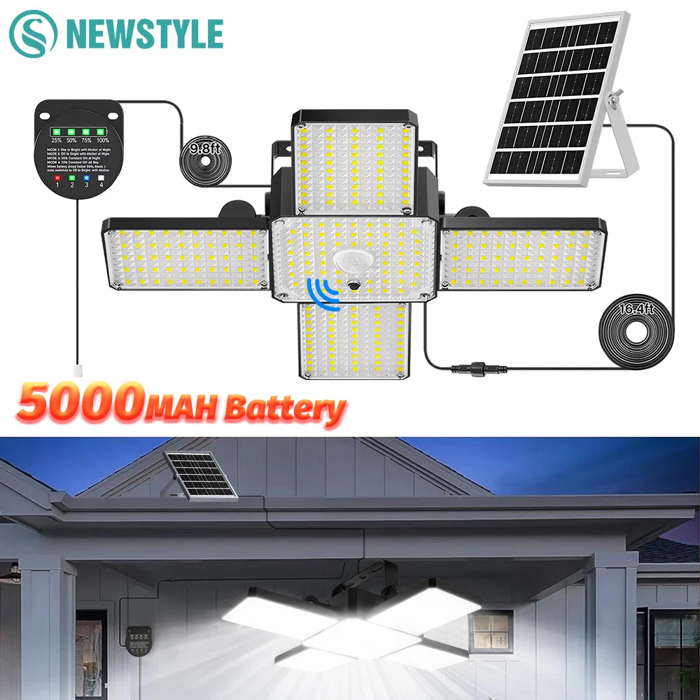 Solar Shed Light Indoor Outdoor Upgrade LED Motion Sensor Pendant Light Waterproof Solar Hanging Light for Garden Balcony Zpaxo
