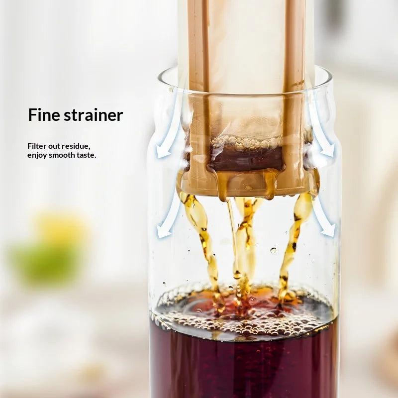 1000ML High Borosilicate Glass Cold Extraction Cup, Coffee Cold Extraction Pot, Household Cold Brewed Fruit Tea Pot Zpaxo