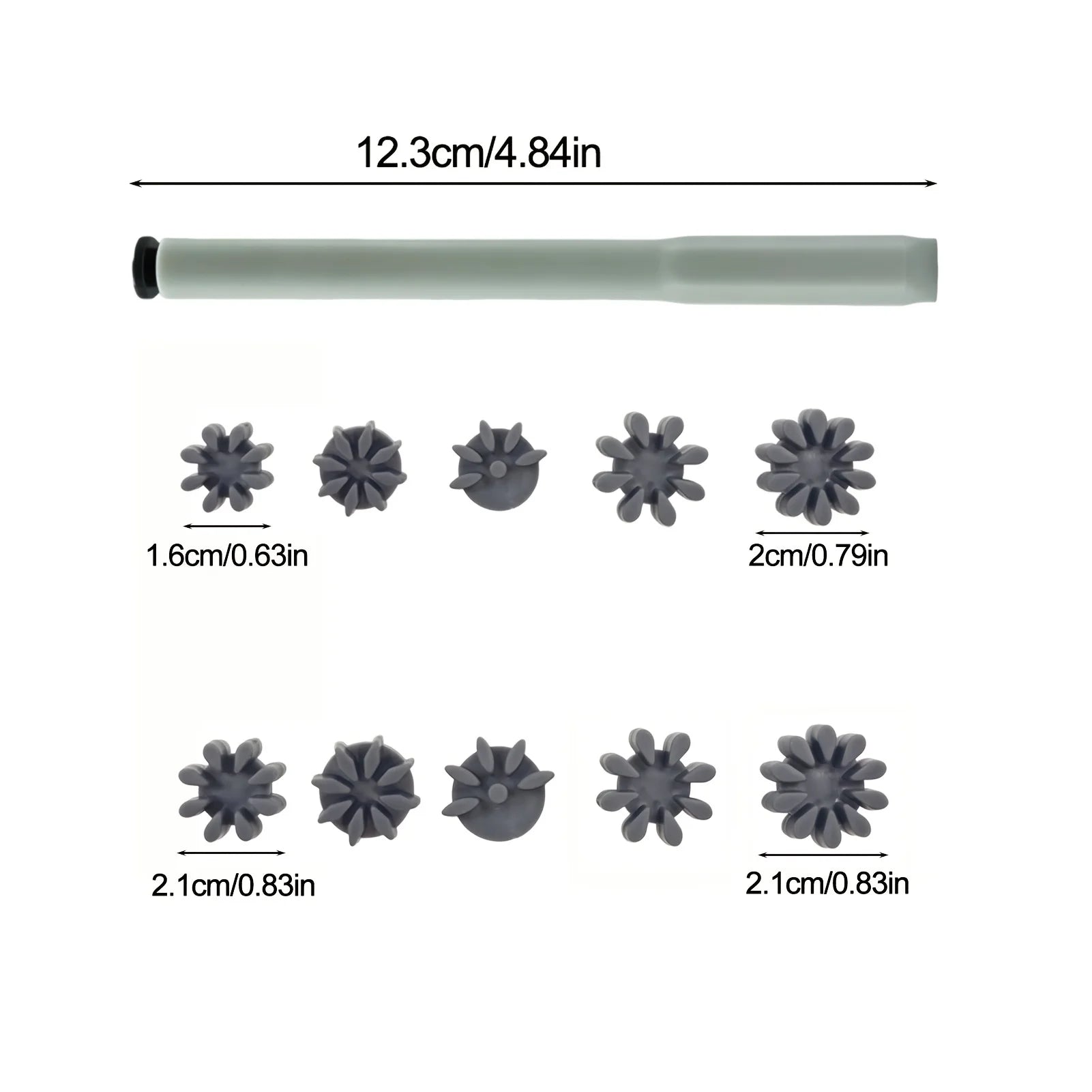 Petal-shaped mandala stamping Dot Painting Tools Set, including 10 stamp heads and two stamping pens; interchangeable stamping Zpaxo