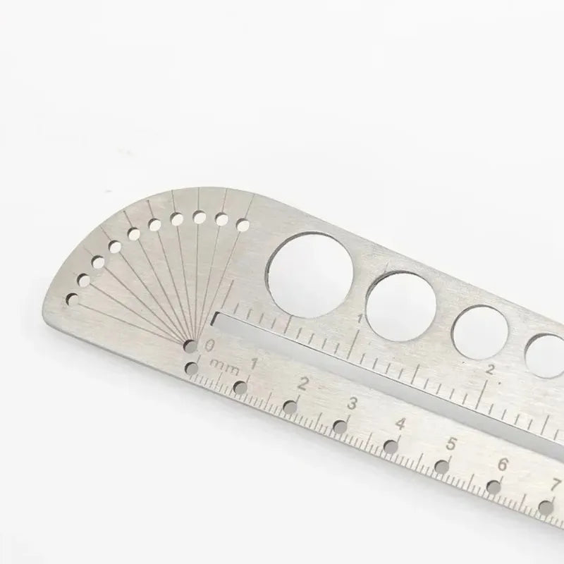 Stainless Steel Angle Ruler – Kawaii Geometry Drawing Tool Geometry Drawing Ruler Zpaxo