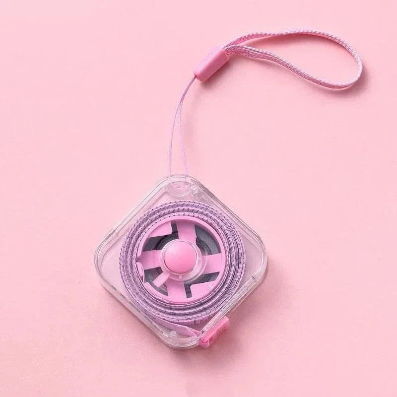 Cute Macaron Mini Retractable Measuring Tape Portable Soft Body