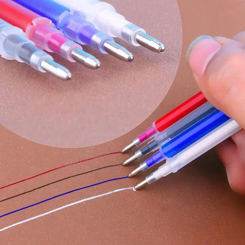 10PCS Water-Soluble Disappearing Pen Stitch Marker Draw Grid On Fabric Embroidery Temporary Erasable Marking Refills Sewing Tool Zpaxo