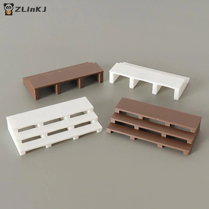 ▶1Pcs Dollhouse Staircase Model Mini Simulation Dolls House DIY Micro Landscape Outdoor Stair Decoration Furniture Accessories Zpaxo