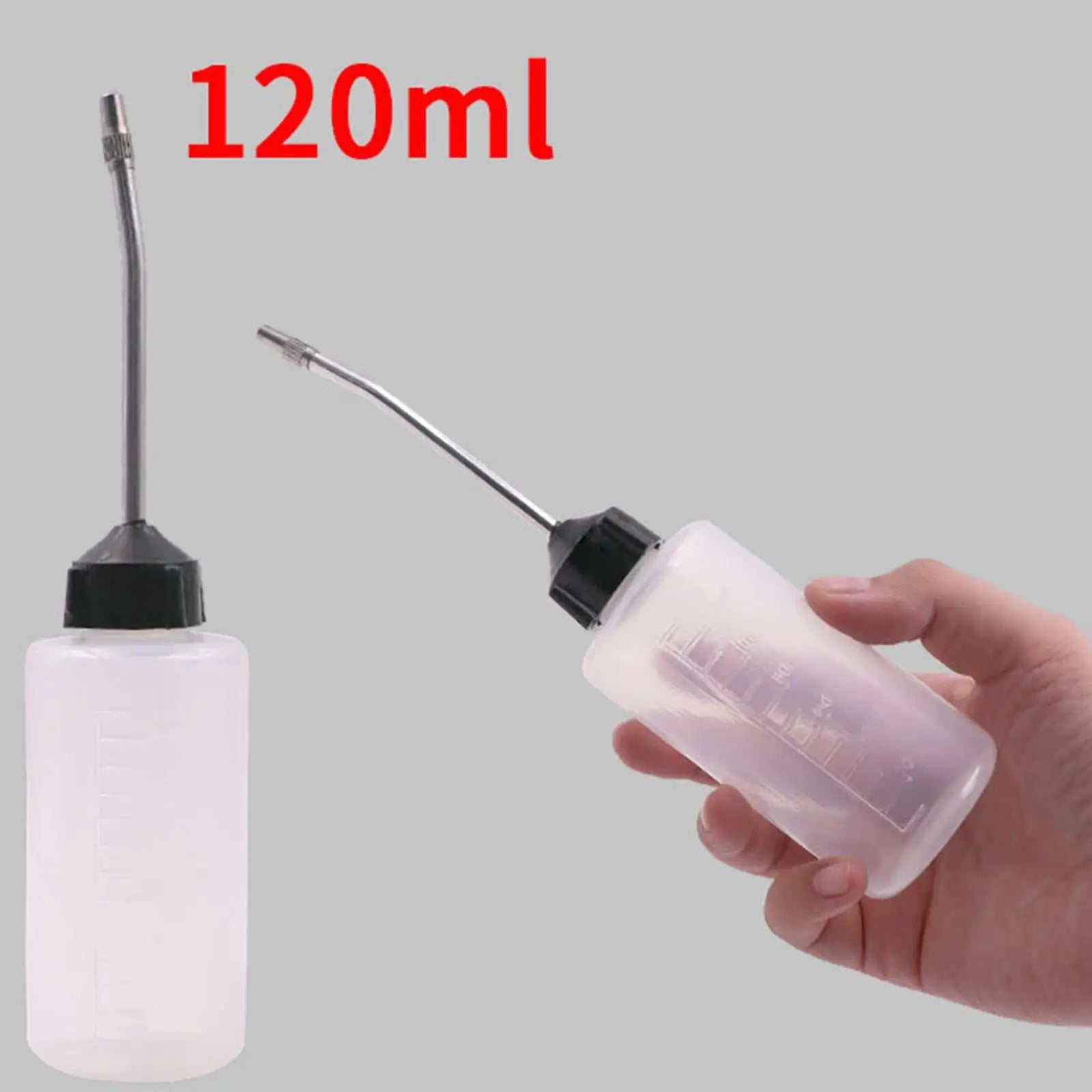3 Pieces Sewing Machine Oil Can with Long Angle Spout 120ml Refueling Empty High Strength Iron Nozzle Tool Oiler for Factories Zpaxo