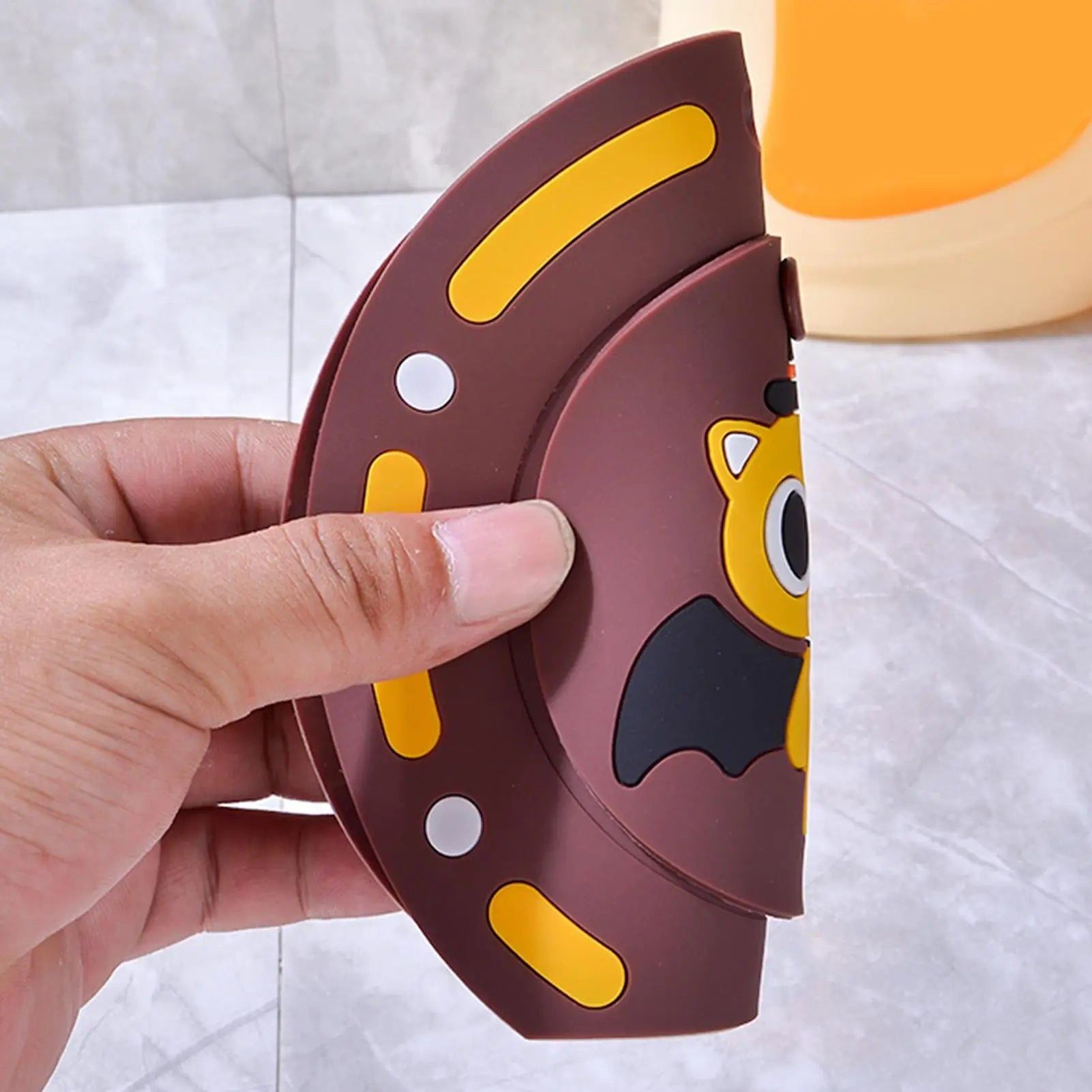 Heavy Duty Shower Drain Cover Strong Suction Double Filter Pull Ring