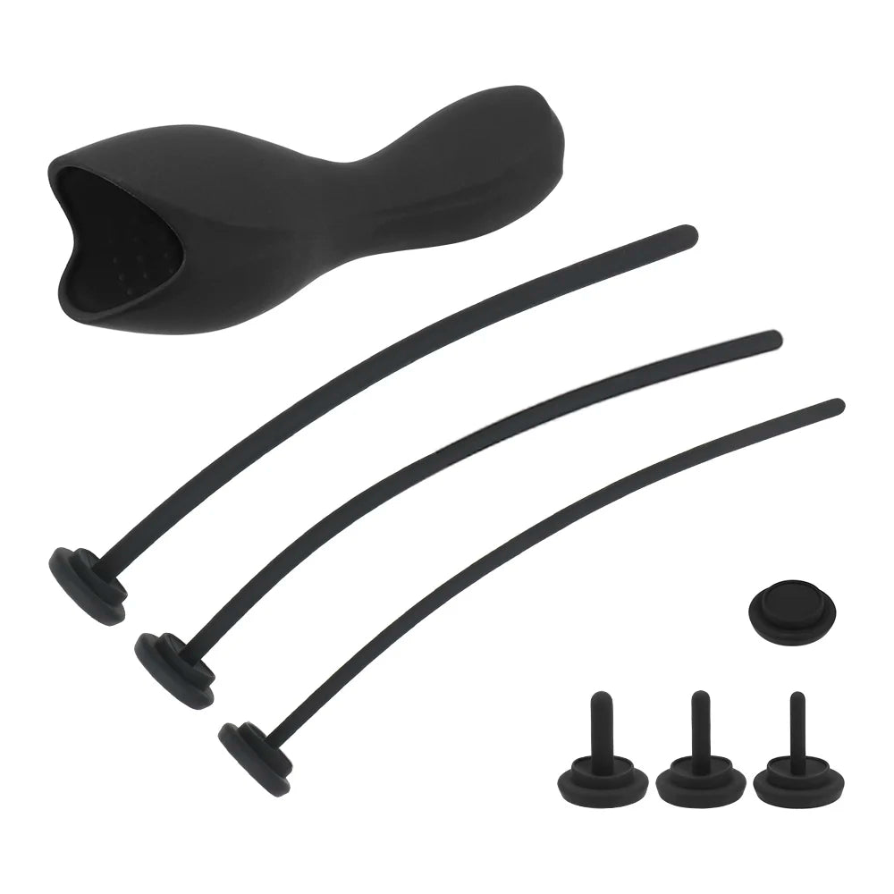 Urethra Expansion Stimulator Male Penis Pump Vibrator Plug 10