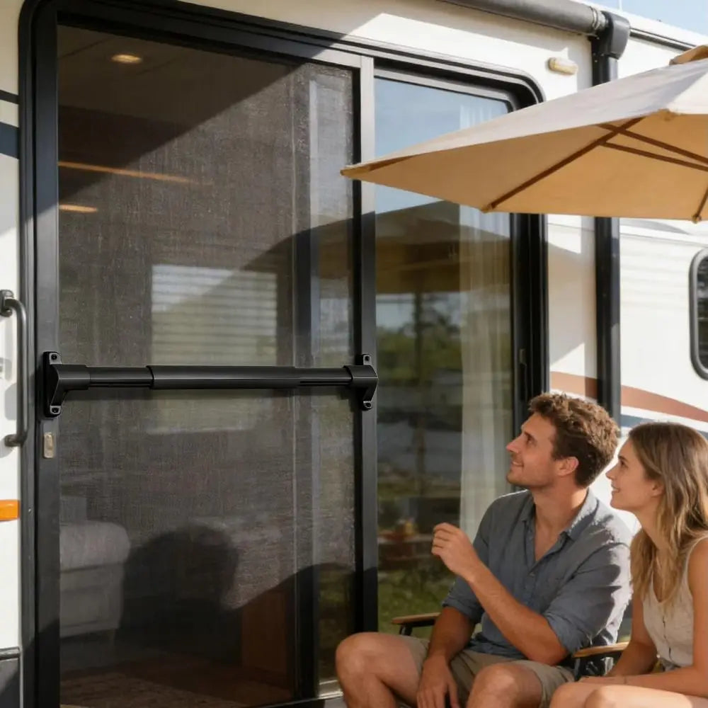 Door Handle Adjustable RV Screen Universal Fit Crossbar Design Zpaxo