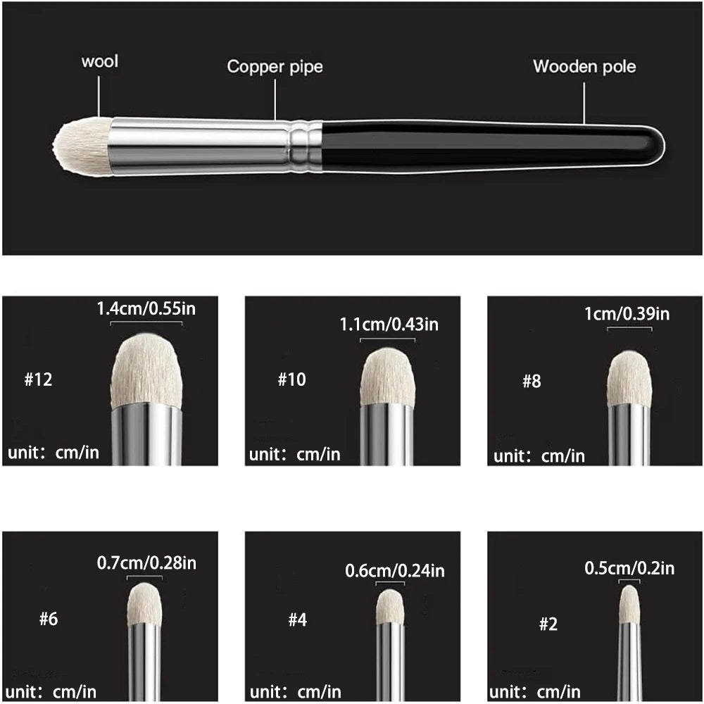 3/6pcs Premium Goat Hair Miniature Paint Brushes Set Art Watercolor Micro Detailing Drybrush Miniatures Wood Handle Craft Tools Zpaxo