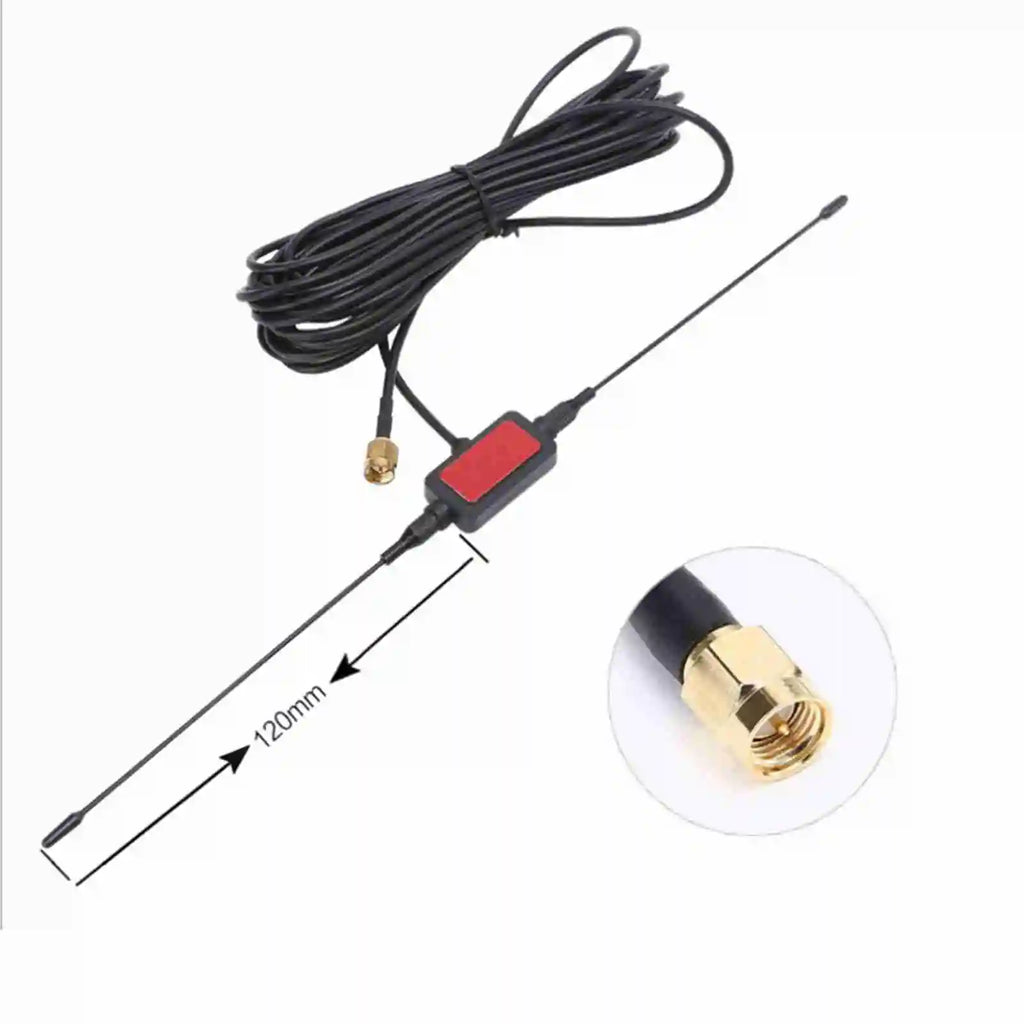 CMMB Antenna DVB-T Car T-type Digital TV SMA Male Connector Black