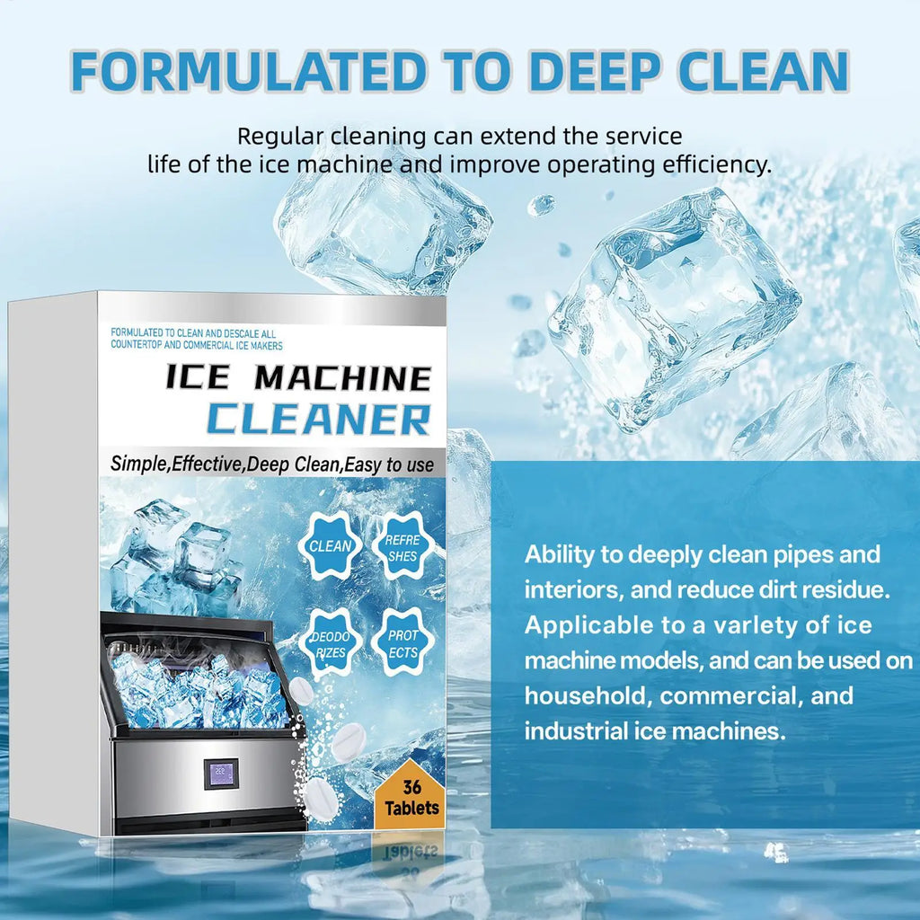 Ice Maker Cleaner Descaling Deodorizing Drop Cleaning Tablets Deep