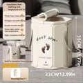 Household Portable Foot Bath Insulated Soaking Bucket Foldable Cover Zpaxo With cover
