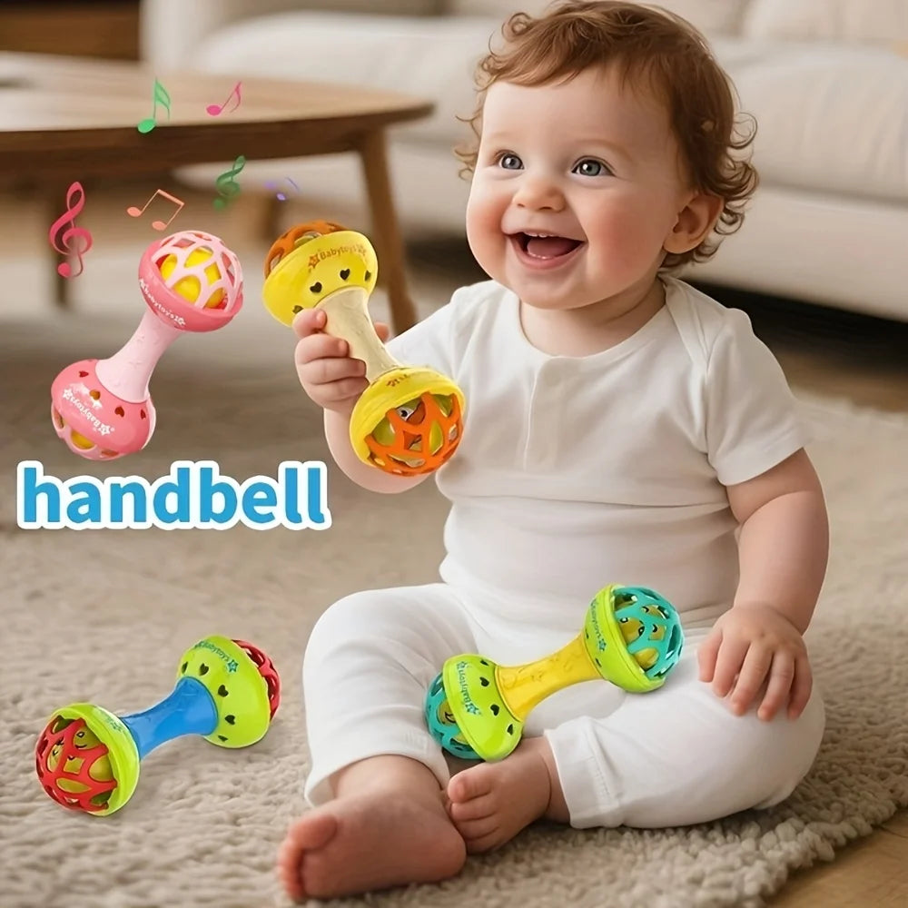 Baby Double Headed Ringing Toy Available Multiple Colors Bright