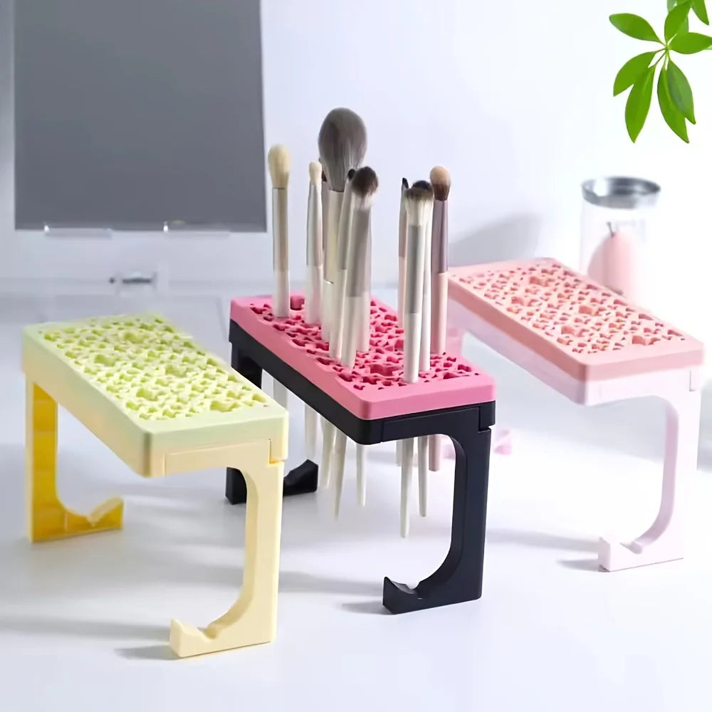 Silicone Makeup Brush Holder Drying Stand Storage Case Nail Pen Zpaxo
