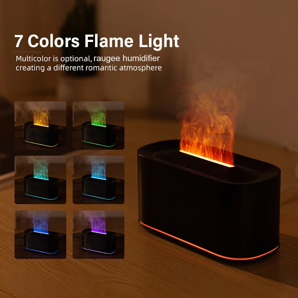 Air Aroma Humidifier USB Desktop Flame Home Mini Fragrance Essential