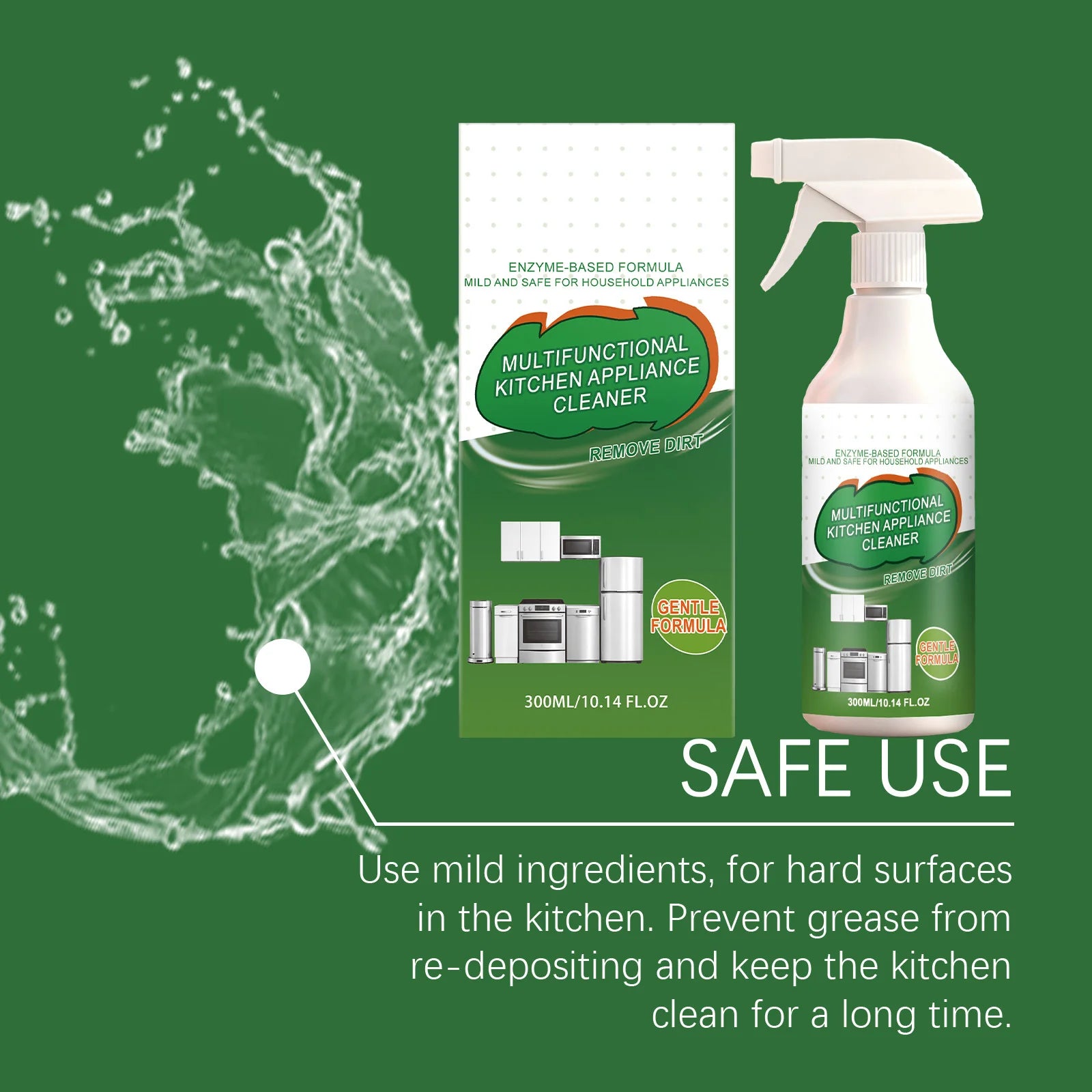 Enzyme Household Cleaner Spray Bio Enzymatic Lipase Grease Remover