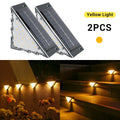 2-Pack Solar LED Outdoor Step Lights – Waterproof Stair Lights