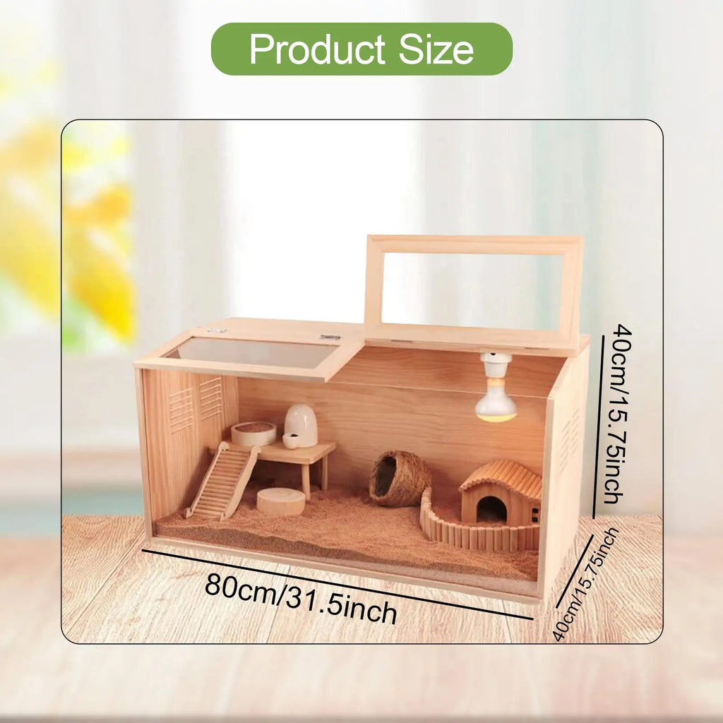 Wooden Chicken Brooder Box – Quail Cage & Chick Habitat Wooden Brooder Box Zpaxo