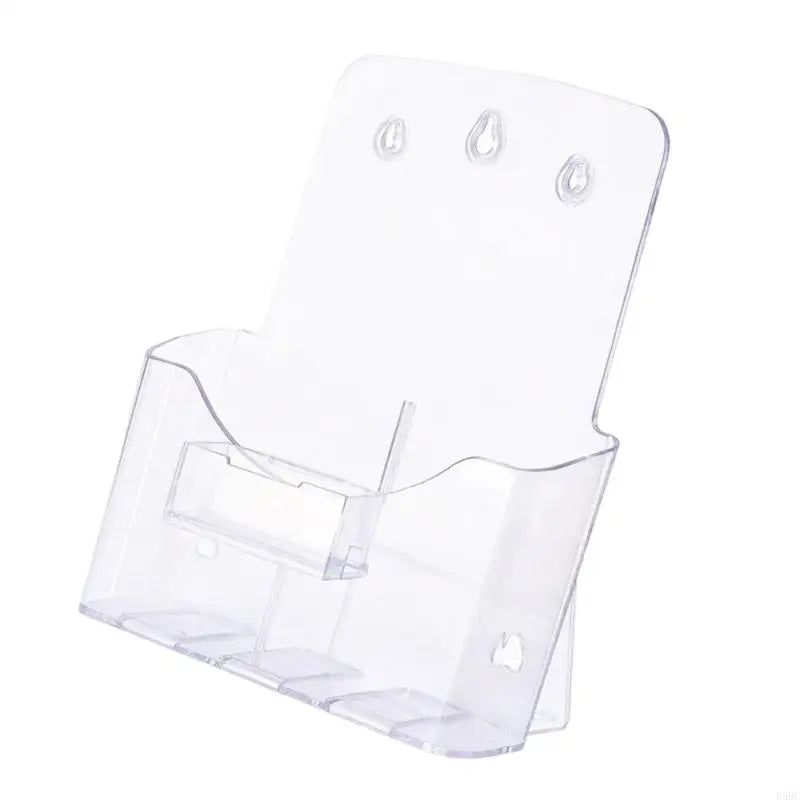 Elegant See Through Acrylic File Stand Neat Desktop Arrangement