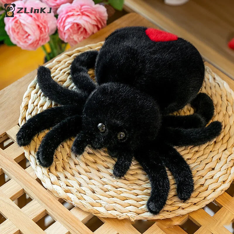 ▶1PCS Cute 25cm Plush Toy Plush Reptile Simulation Spider Hallows' Day Crawling Pet Doll Zpaxo