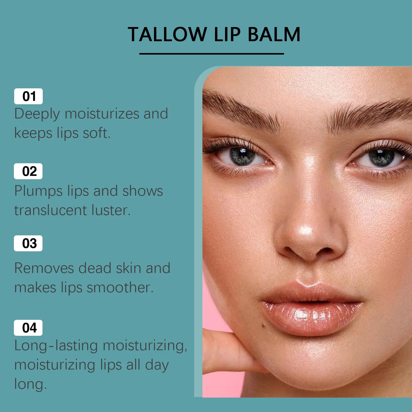 Hoygi Tallow & Honey Lip Balm – Deep Moisture & Plumping Lip Balm Zpaxo