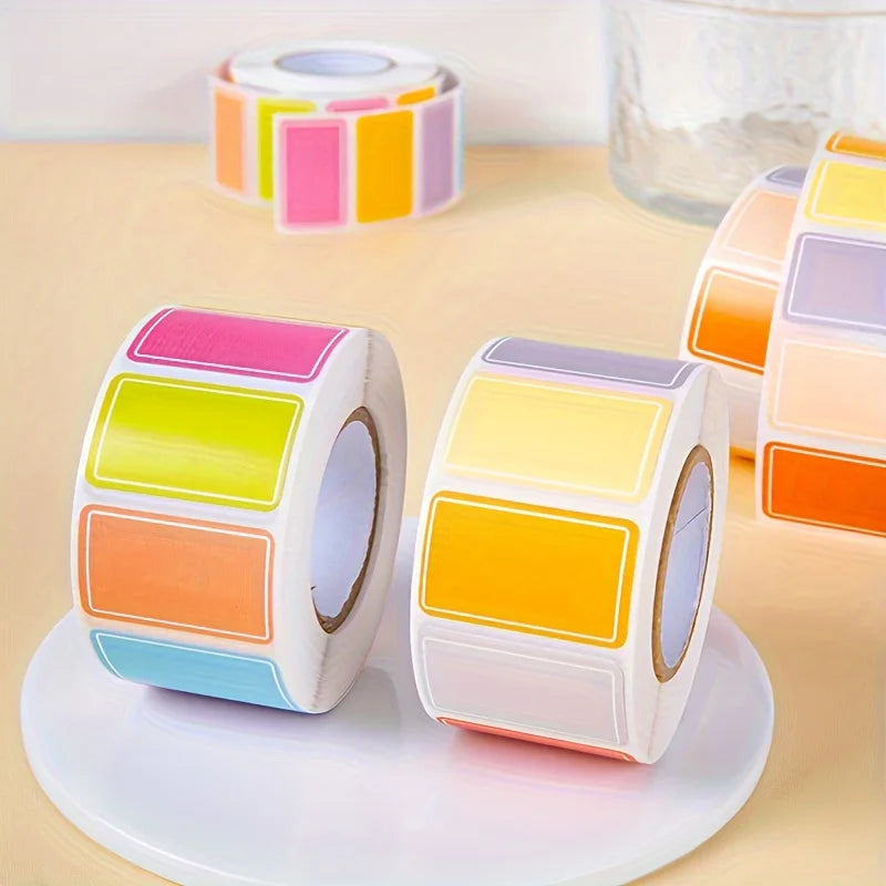 800-Piece Colorful Waterproof Labels – Self-Adhesive, Durable & Versatile for Easy Organization & Decoration Zpaxo