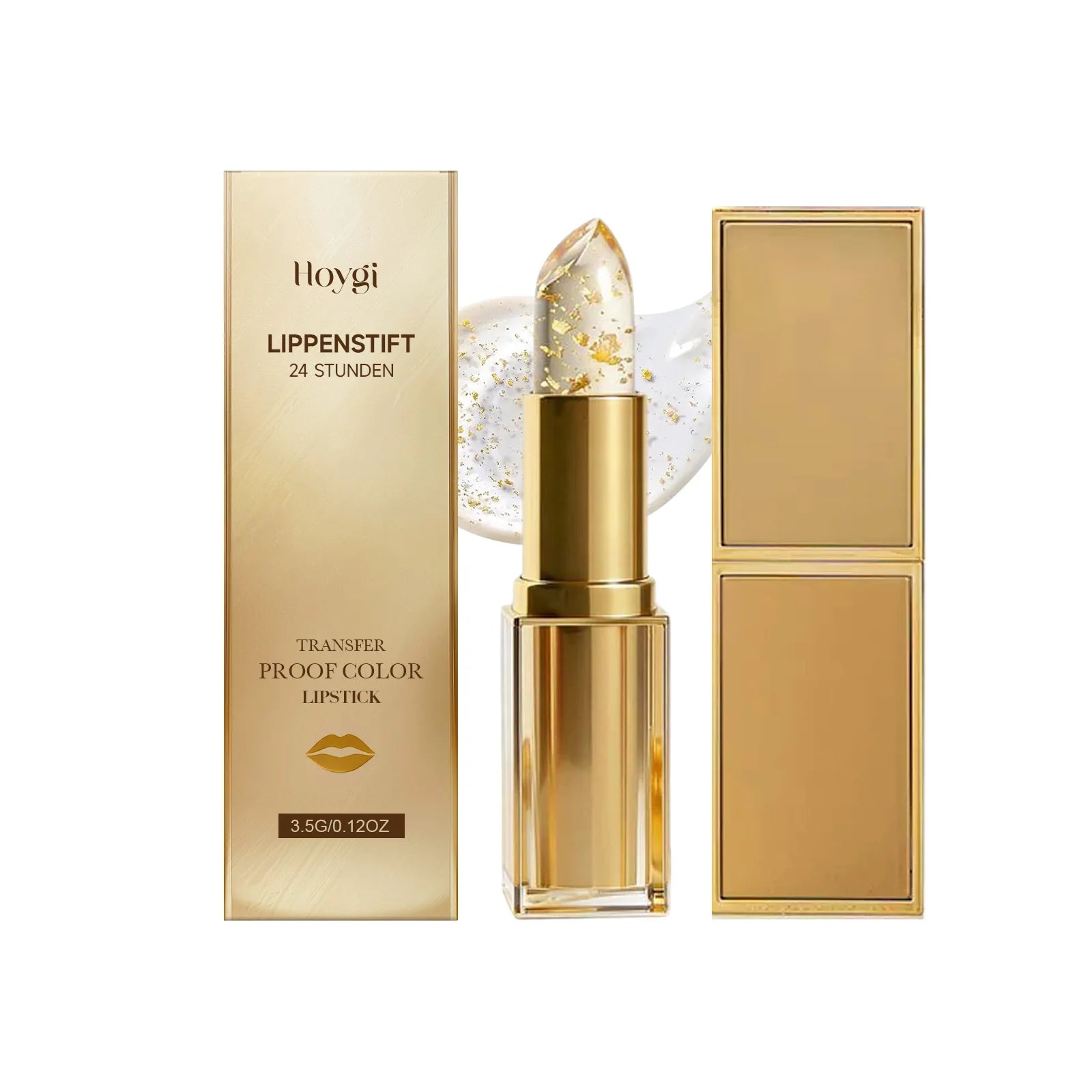 Hoygi Gold Foil Color Changing Lip Balm – Moisturizing Tint Color Changing Lip Balm Zpaxo 3.5g Boxed
