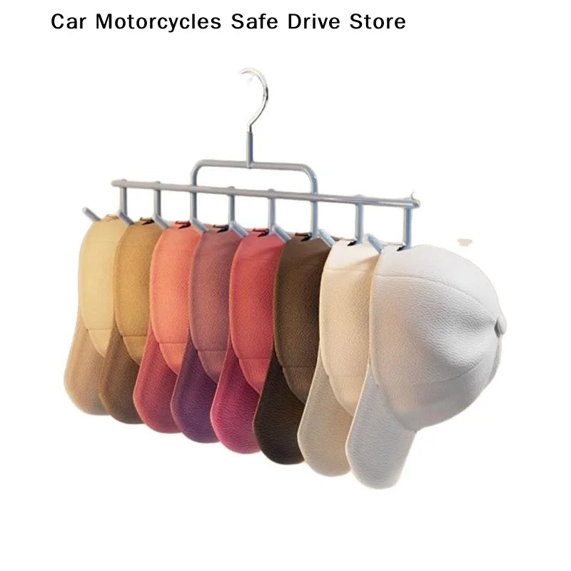 Hat Rack Ins-style Cap Organizer Hanging Hooks Fits 8 Tall Caps Dorm