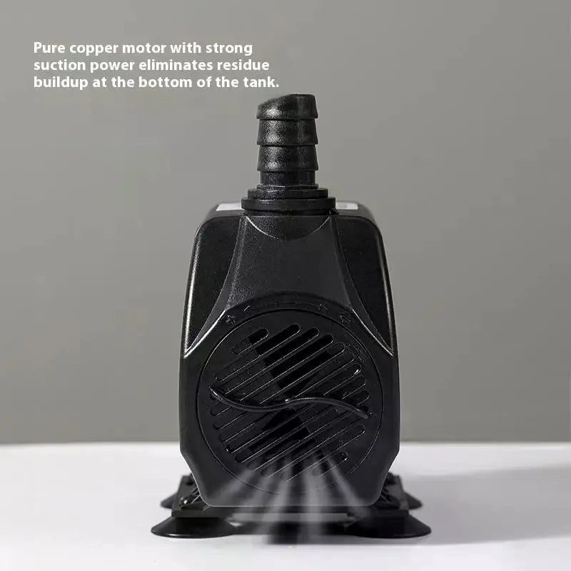 ABS Ultra-quiet Submersible Water Fountain Pump Filter Fish Pond Zpaxo