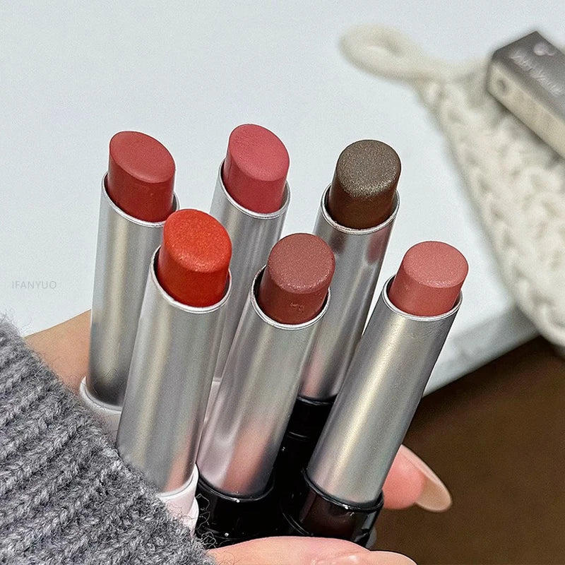 6 Pearl Matte Velvet Lipstick Non-stick Cup Long-lasting Soft Mist Zpaxo