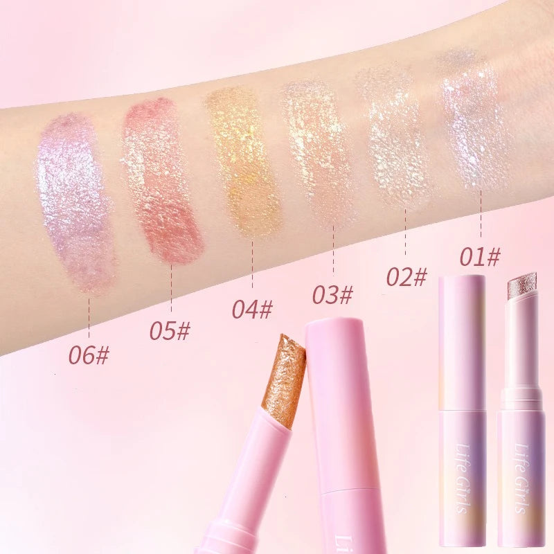 Watery Jelly Eyeshadow Stick Multi-color Pearlescent Glitter