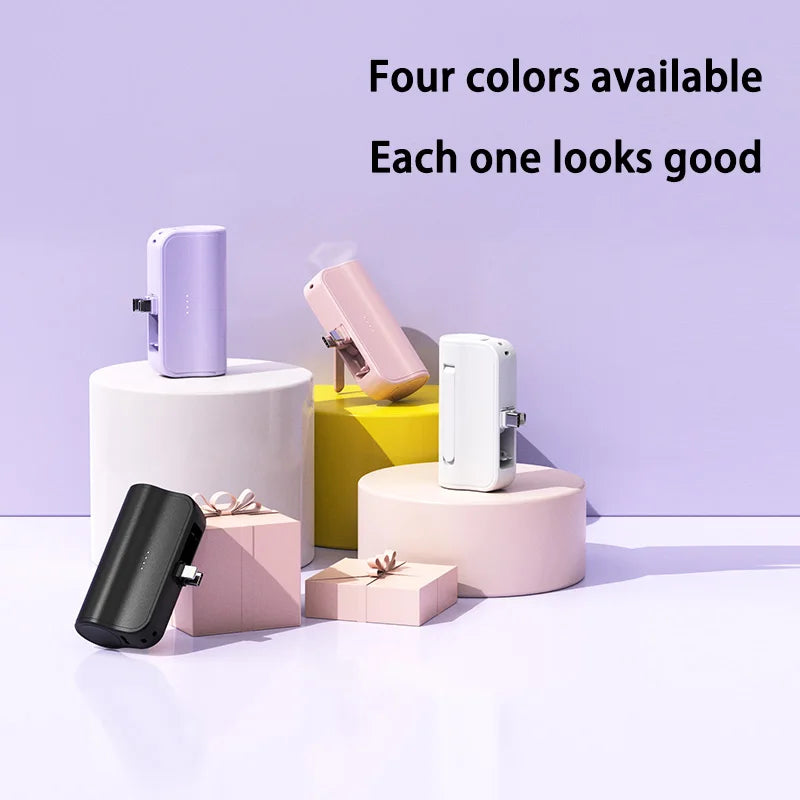 Mini Capsule 50000mAh High Capacity Power Bank Portable Wireless Fast Charging External Battery For iPhone Huawei Samsung Zpaxo