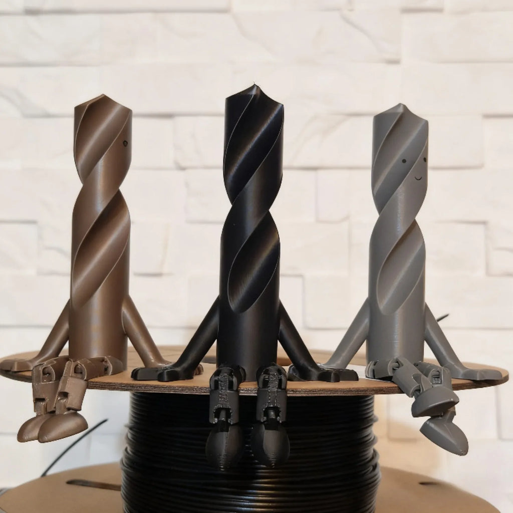 Drill Bit Companion Possessive Leg Sculpture Movable Joints