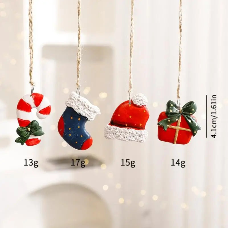 Santa Snowman Christmas Hanging Decoration Resin Craftsmanship